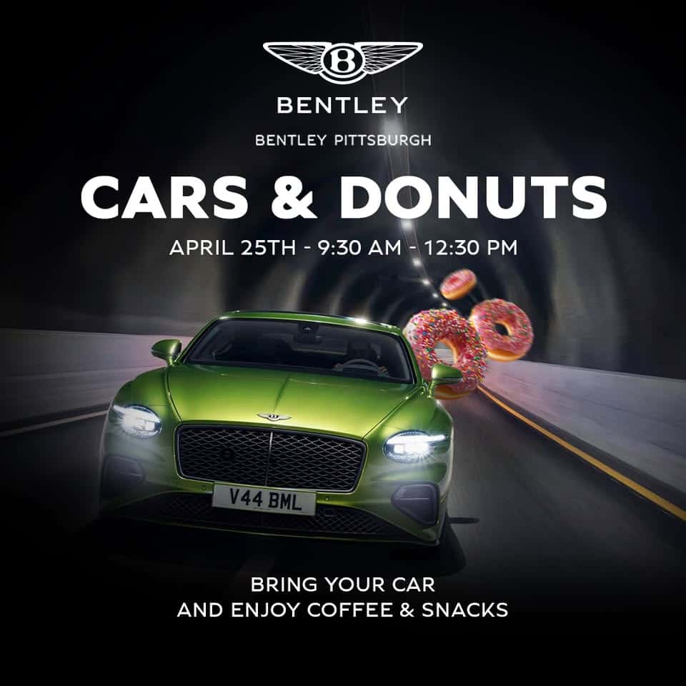 Cars and Donuts event at 15001 Perry Hwy in Wexford, PA on April 25, 2026