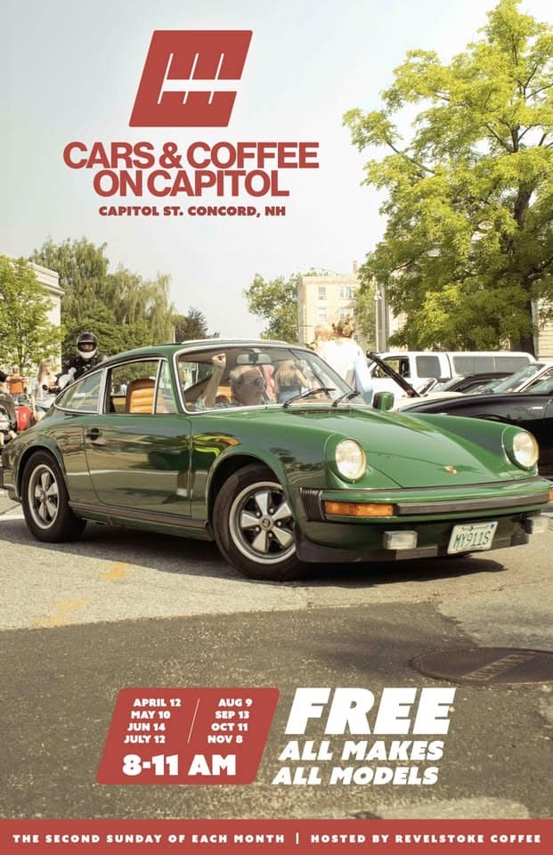 Cars & Coffee on Capitol event at 2 Eagle Sq in Concord, NH on April 12, 2026