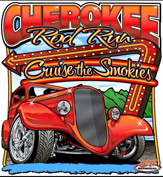 Cherokee Rod Run Cruise the Smokies event at 201 River Street in Cheroke, NC on April 24, 2026