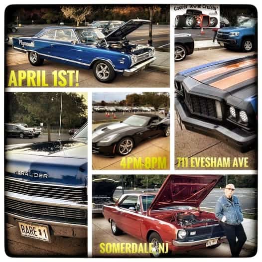 Cooper Towne Cruisin' event at Cooper Towne Cruisin' in Somerdale, NJ on April 1, 2026