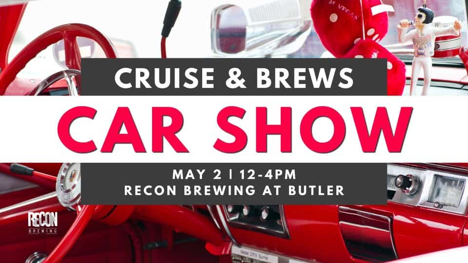 Cruise & Brews Car Show at Recon Brewing at Butler event at 1747 N Main St Ext in Butler, PA on May 2, 2026