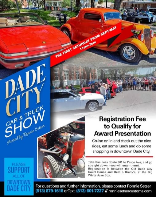 Dade City Car & Truck Show Hosted By Ronnie Setser event at Dade City in Dade City, FL on September 3, 2026