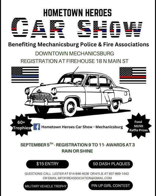 Hometown Heroes Car Show event at Firehouse 18 N Main St in Mechanicsburg, PA on September 5, 2026