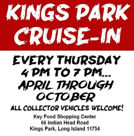Kings Park Cruise-In event at Key Food Shopping Center in Kings Park, NY on April 20, 2026
