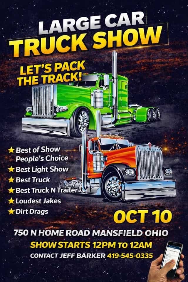 Large Car Truck Show event at 750 Home Rd N in Mansfield, OH on October 10, 2026
