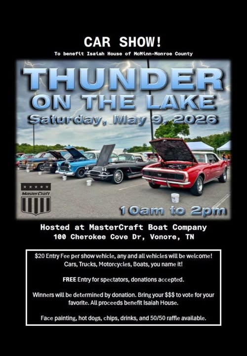 MasterCraft Thunder On The Lake event at MasterCraft Boat Company in Vonore, TN on May 9, 2026