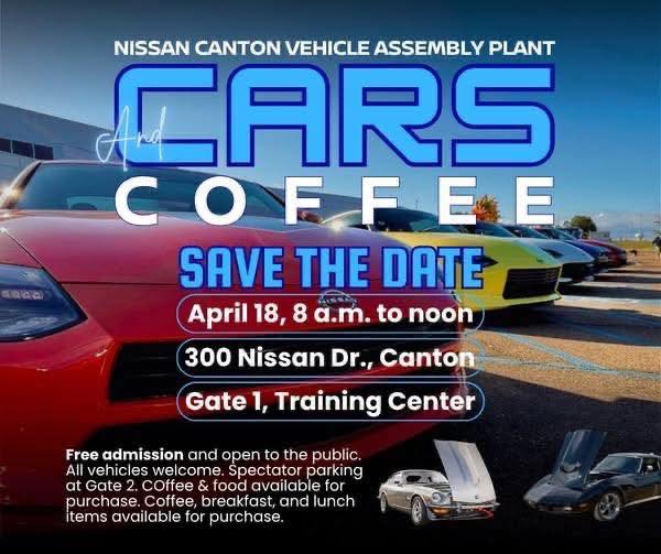Nissan Canton Vehicle Assembly Plant And Cars & Coffee event at Gate 1, Training Center in Canton, MS on April 18, 2026