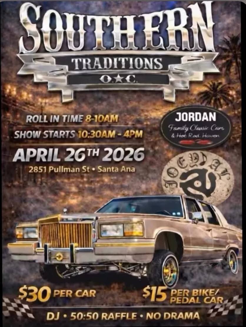 Southern Traditions O.C. event at 2851 Pullman St in Santa Ana, CA on April 26, 2026