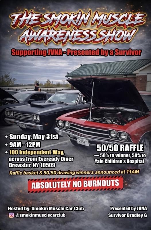 The Smokin Muscle Awareness Show event at 100 Independent Way in Brewster, NY on May 31, 2026