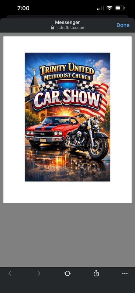 Trinity Car Show and Yard Sale! event at 118 W Main St in Walnut Bottom, PA on April 11, 2026