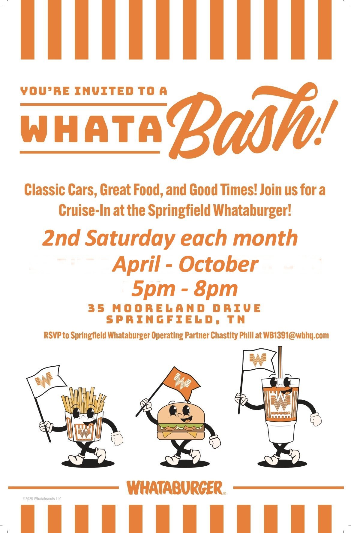 Whatabash! event at Springfield Whataburger in Springfield, TN on April 9, 2026