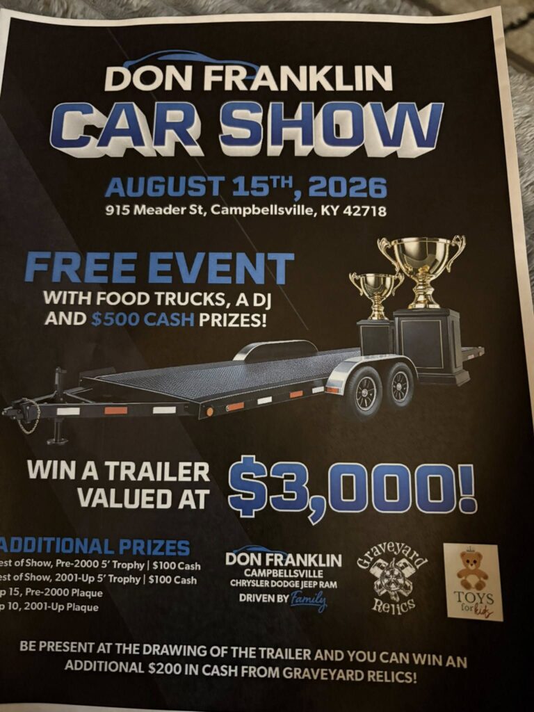 Don Franklin Car Show event at 915 Meader St in Campbellsville, KY on August 15, 2026
