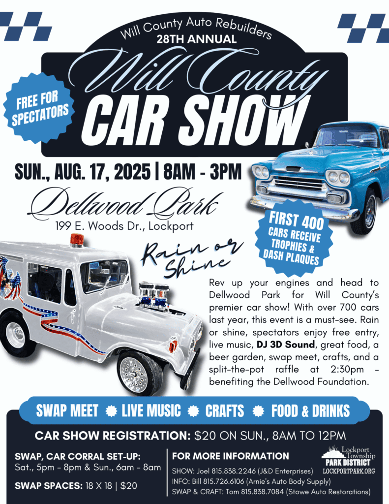 Will County Auto Rebuilders Car Show event at Dellwood Park in Lockport, IL on August 16, 2026