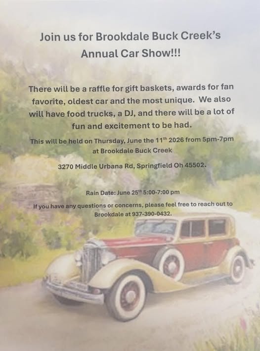 Brookdale Buck Creek's Annual Car Show!!! event at Brookdale Buck Creek in Springfield, OH on June 11, 2026