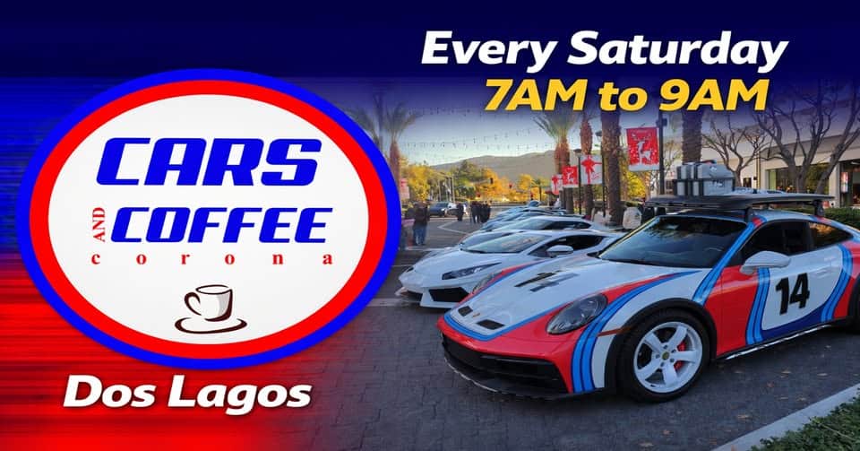 Cars & Coffee Corona event at 2780 Cabot Dr in Corona, CA on May 30, 2026