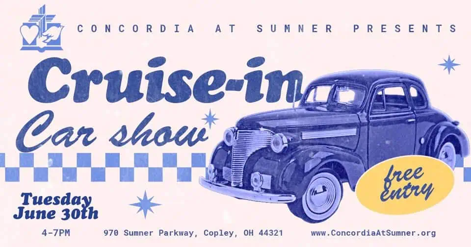 Concordia at Sumner Classic Car Cruise-In event at 970 Sumner Pkwy in Copley, OH on June 30, 2026