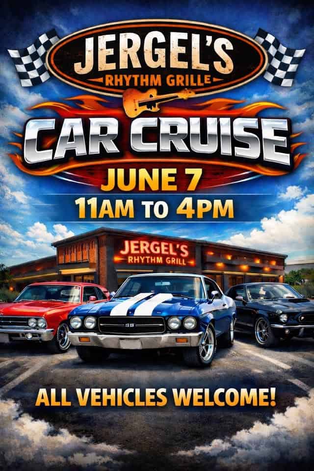 Jergels Car Cruise event at 103 Slade Ln in Warrendale, PA on June 7, 2026