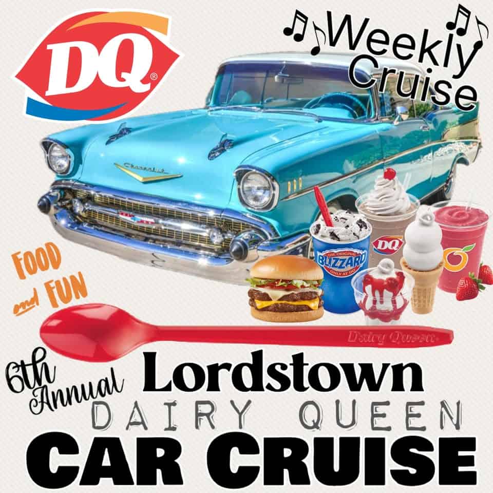 Lordstown DQ Car Cruise event at Dairy Queen- Lordstown in Warren, OH on June 3, 2026