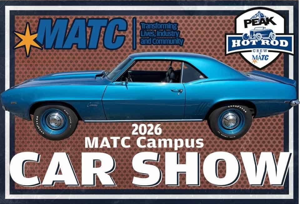 MATC 2026 Campus Car Show event at 6665 S Howell Ave in Oak Creek, WI on May 30, 2026
