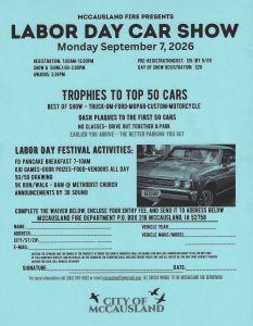 McCausland Labor Day Car Show event at Downtown in McCausland, IA on September 7, 2026