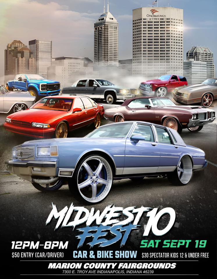 Midwest Fest 10 Car & Bike Show event at Marion County Fairgrounds in Indianapolis, IN on September 19, 2026