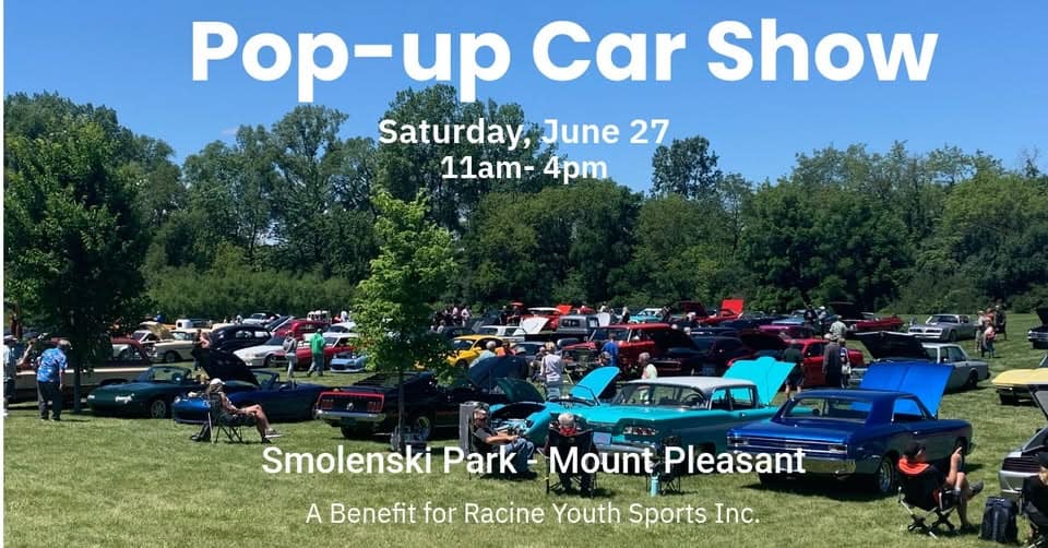 Pop-up Car Show and Biergarten @ Smolenski Park Mt. Pleasant event at Smolenski Park in Racine, WI on June 27, 2026