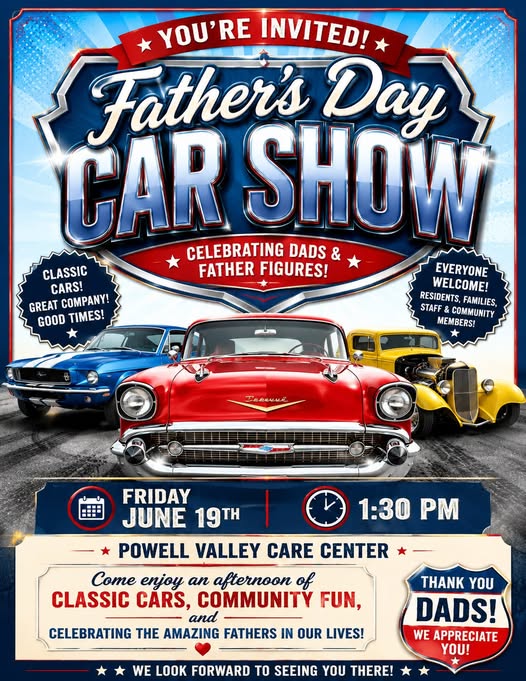 Photo of Powell Valley Care Center Father's Day Car Show Event