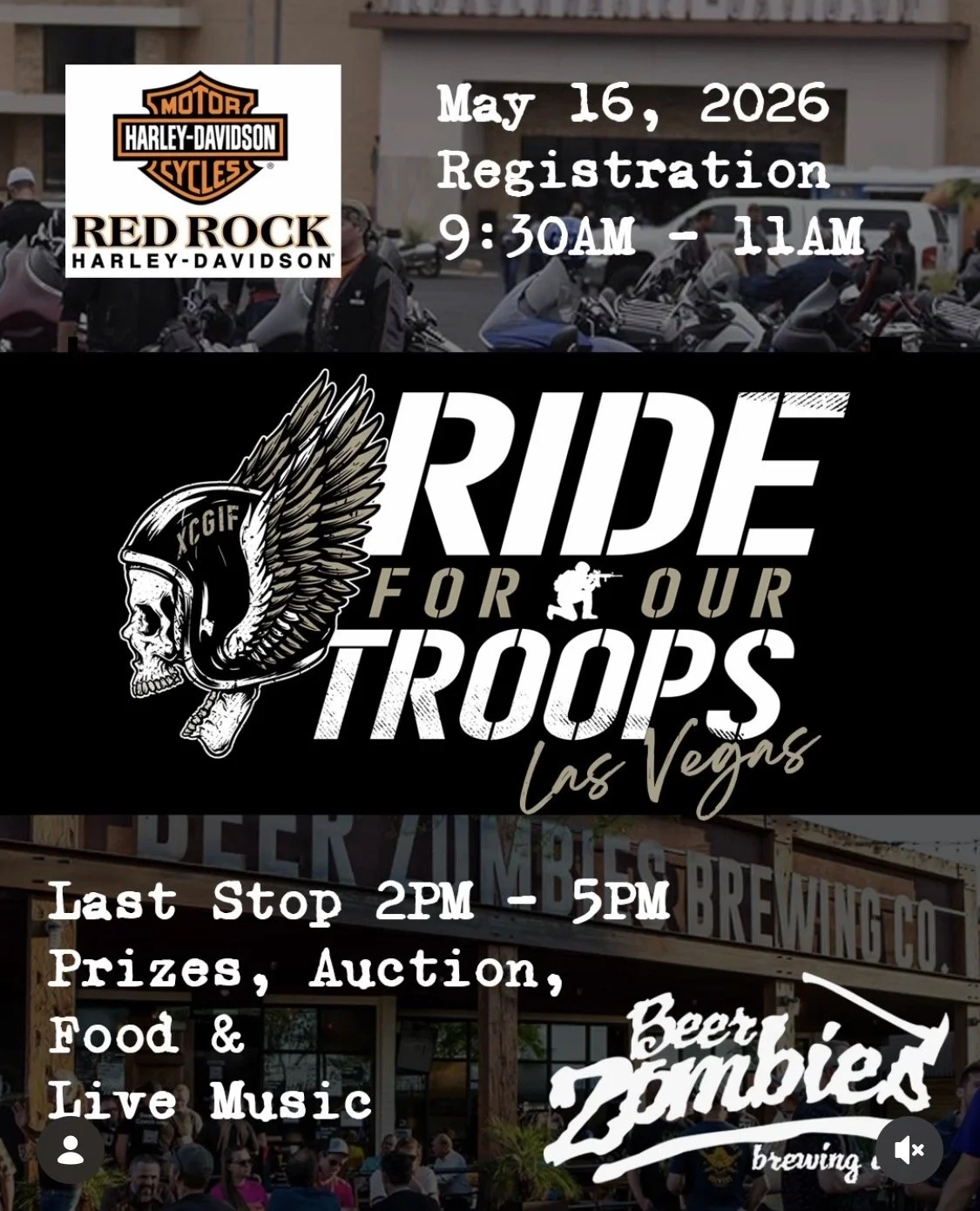 Red Rock Harley-Davidson Ride For Our Troops Las Vegas event at Red Rock Harley-Davidson in Las Vegas, NV on May 16, 2026