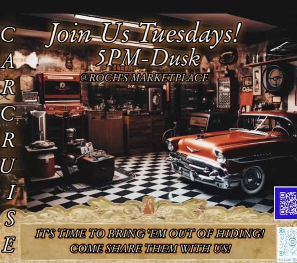 Roch's Market Car Cruise event at 21 Arnold Farm Rd in West Greenwich, RI on May 26, 2026