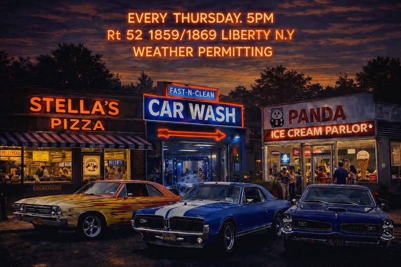 Stella's Pizza Car Wash Panda Ice Cream Parlor Every Thursday event at Rt 52 1859/1869 Liberty, N.y. in Liberty, NY on June 4, 2026