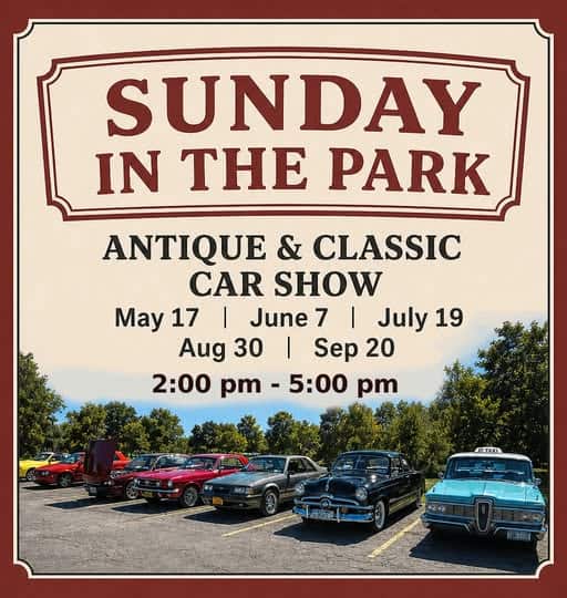 Sunday In The Park Antique & Classic Car Show event at St. George Orthodox Church in Buffalo, NY on May 17, 2026
