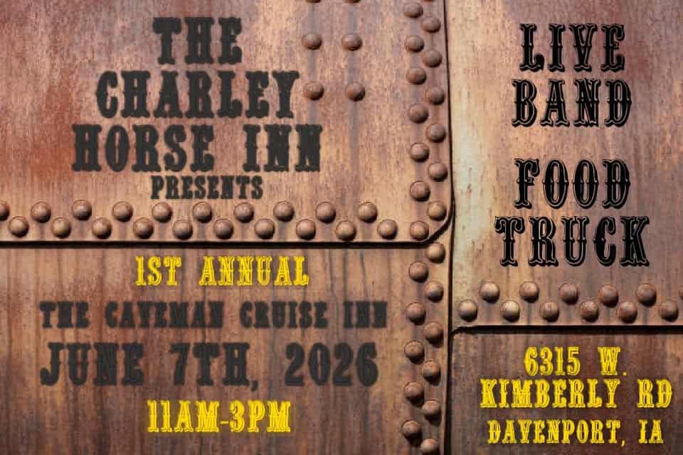 The Caveman Cruise Inn event at 6315 W Kimberly Rd in Davenport, IA on June 7, 2026