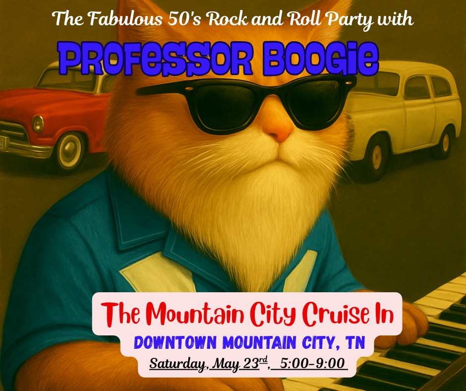 The Mountain City Cruise In event at Downtown Mountain City, TN in Mountain City, TN on May 23, 2026