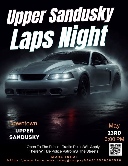 Upper Sandusky Laps Night event at Downtown in Upper Sandusky, OH on May 23, 2026