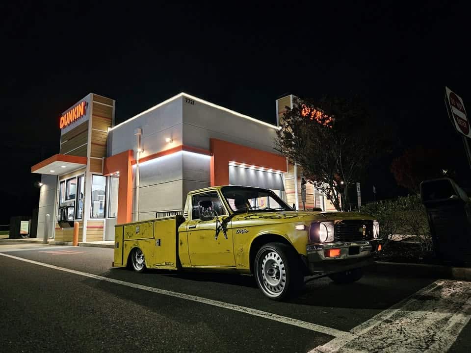Whips & Sips car meet @ Dunkin event at 7801 Glenlivet Dr W in Fogelsville, PA on May 8, 2026