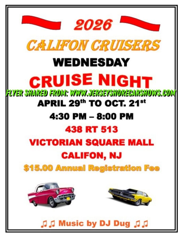 Califon Cruisers Wednesday Cruise Night car show in Califon, NJ