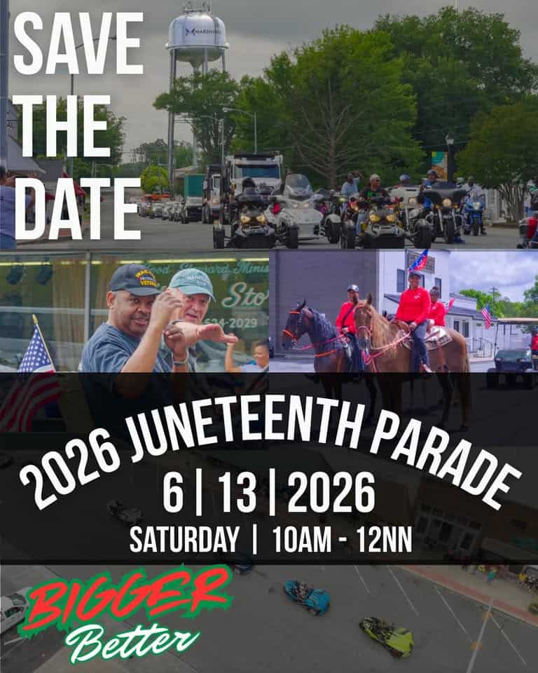 2026 Juneteenth Parade event at 118 E Union St in Marshville, NC on June 13, 2026