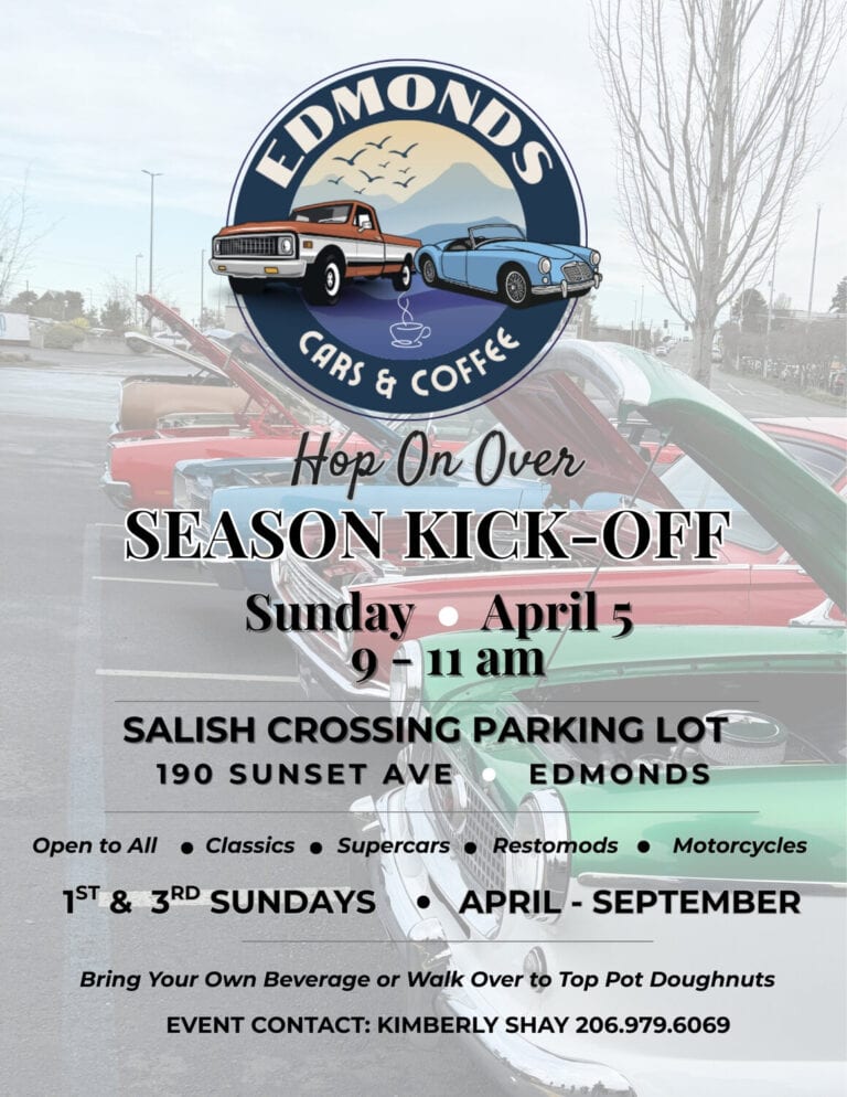 Edmonds Cars & Coffee car show in Edmonds, WA
