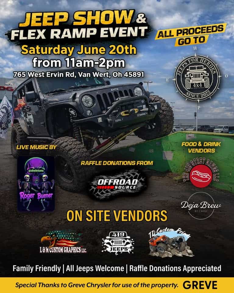 419 Jeeps Jeep Show & Flex Ramp Event – Van Wert, OH | CarCruiseFinder