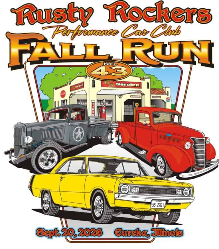 Fall Run #43 car show in Eureka, IL