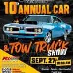The John Martins Foundation 10th Annual Car & Tow Truck Show car show in Lincoln, RI