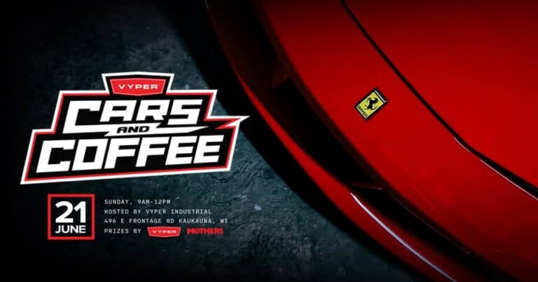 Vyper Cars and Coffee car show in Kaukauna, WI