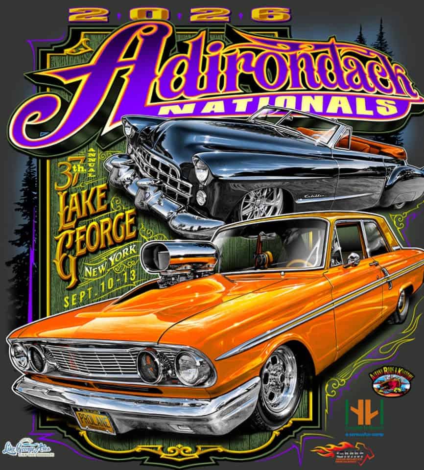 Adirondack Nationals Car Show event at Lake George in Lake George, NY on September 10, 2026