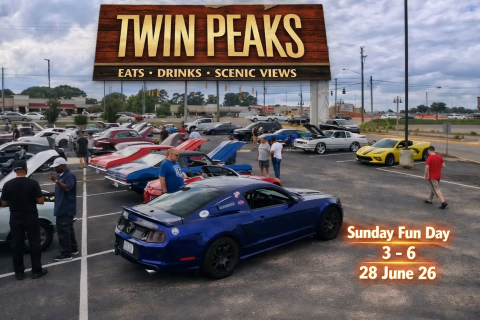 BK Cruise'n Sunday Fun Day at Twin Peaks event at Twin Peaks in Fayetteville, NC on June 28, 2026