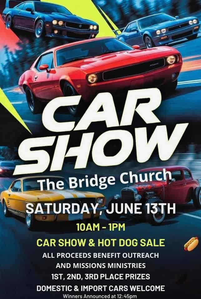 Car Show at the Bridge Church event at The Bridge Church in Easley, SC on June 13, 2026