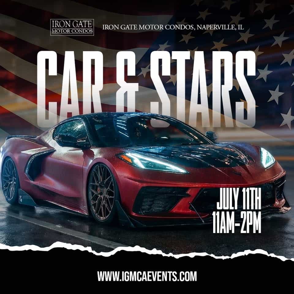 Car & Stars Car and Condo Show at Iron Gate Motor Condos event at Iron Gate Motor Condos in Naperville, IL on July 11, 2026
