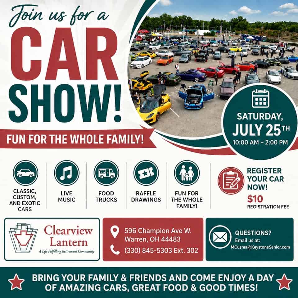 Clearview Lantern Car Show event at Clearview Lantern in Warren, OH on July 25, 2026