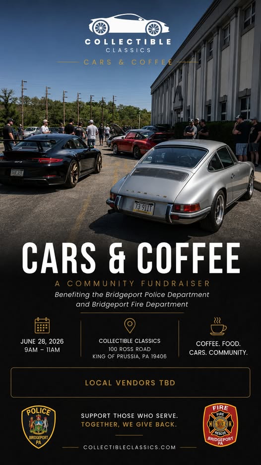 Collectible Classics Cars & Coffee event at Collectible Classics in King of Prussia, PA on June 28, 2026