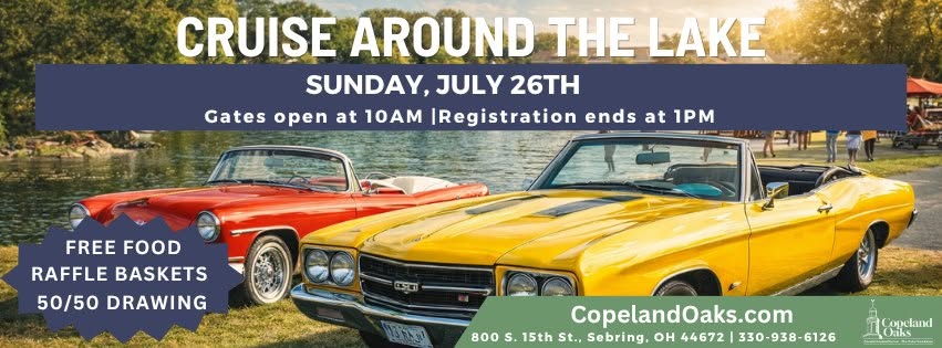 Copeland Oaks Cruise Around the Lake event at Copeland Oaks in Sebring, OH on July 26, 2026