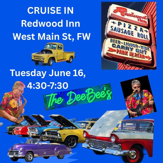 Cruise-In Redwood Inn event at Redwood Inn in Fort Wayne, IN on June 16, 2026